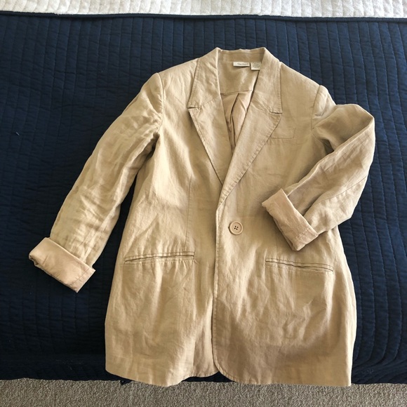 100% Linen Blazer - Picture 4 of 8